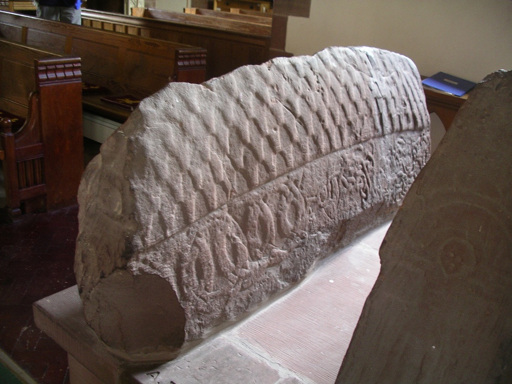 stone in the church, Gosforth, Cumbria