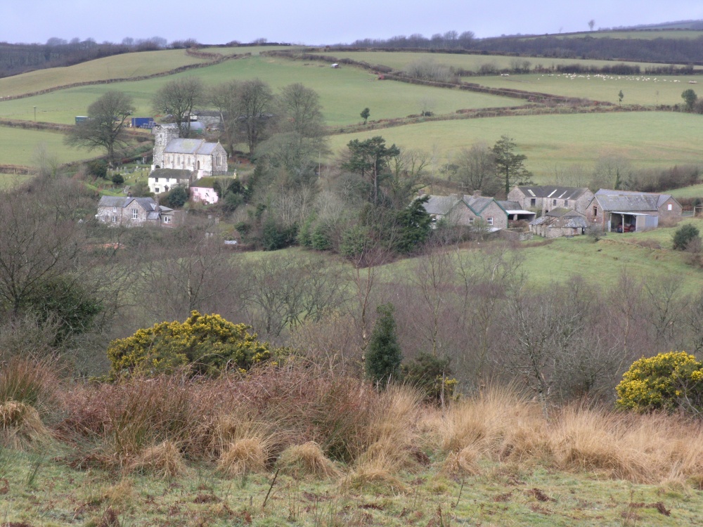 Photograph of Twitchen from the Hawkridge road, Devon
