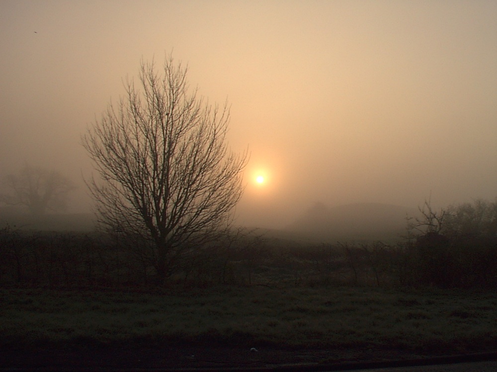 Sunrise over the Motte & Baileys Castle, Yelden