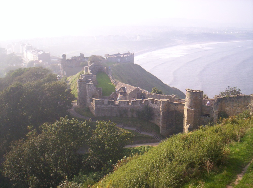 Curtain wall, Scarborough Castle, North Yorkshire