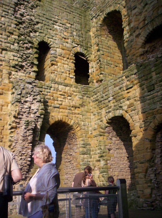 Inside tower, Scarborough Castle, North Yorkshire