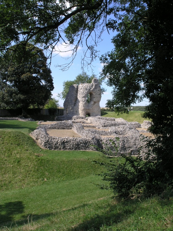 View across Ludgershall Castle, Wiltshire
