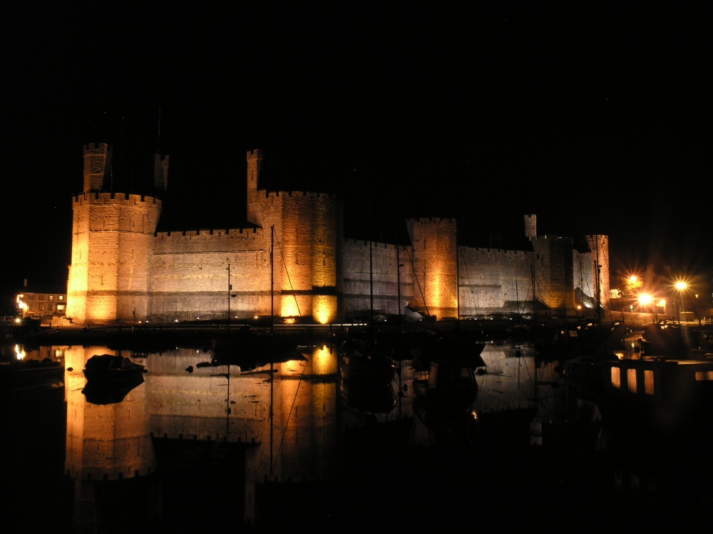 The Castle at Night, Gwynedd, Wales
