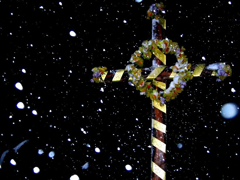 Easter Cross at St Oswalds Church, Lythe, Whitby
