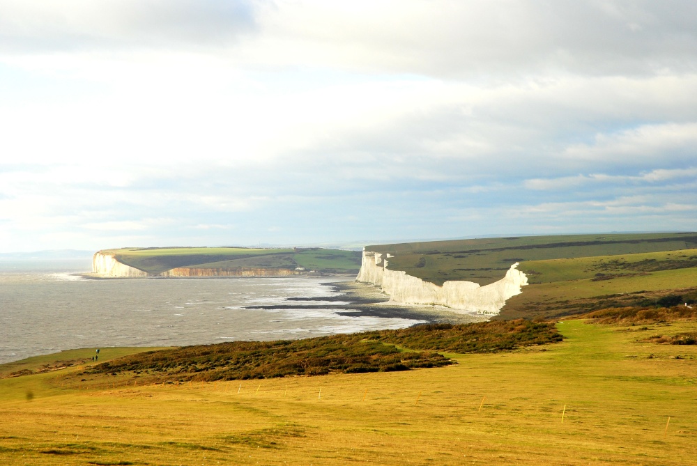 Photograph of Birling Gap Viewing The Seven Sisters