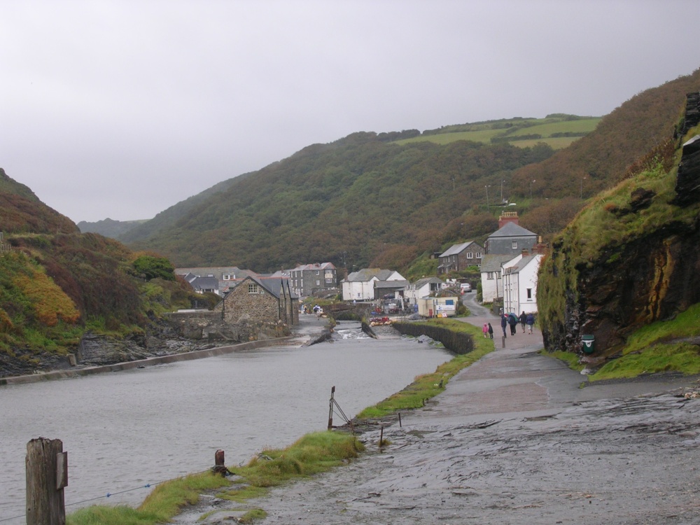 Boscastle in the rain