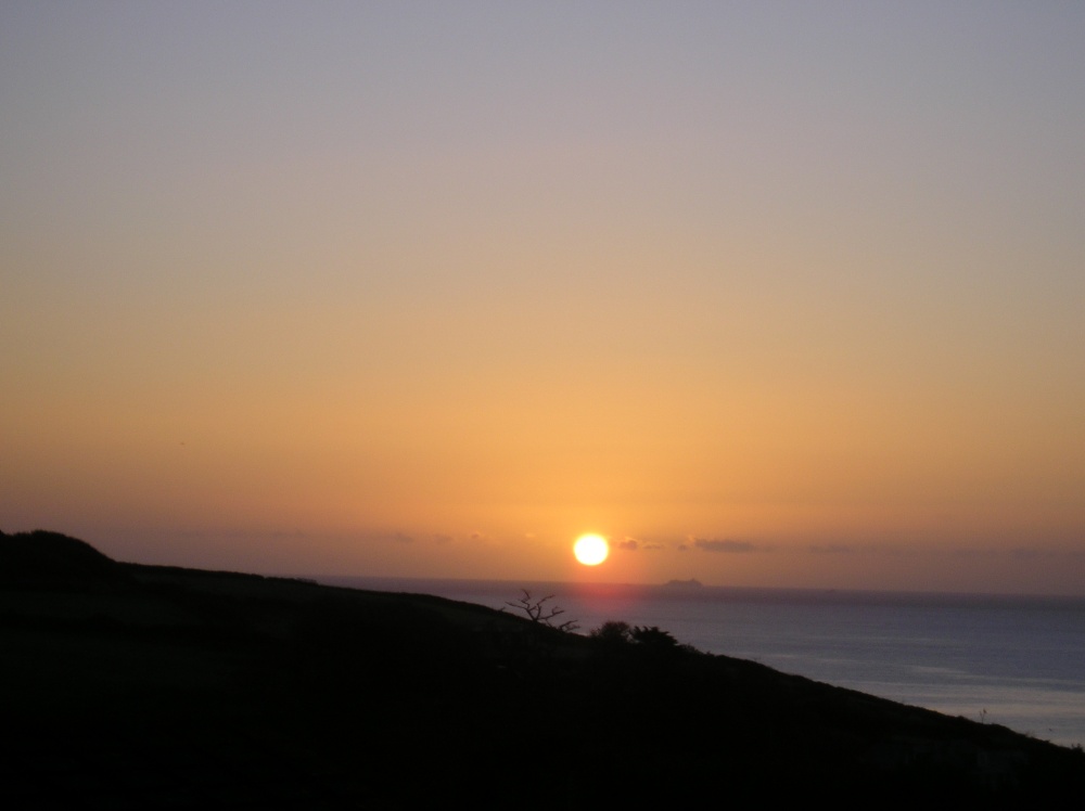 Photograph of Sunrise on Cadgwith Cove.