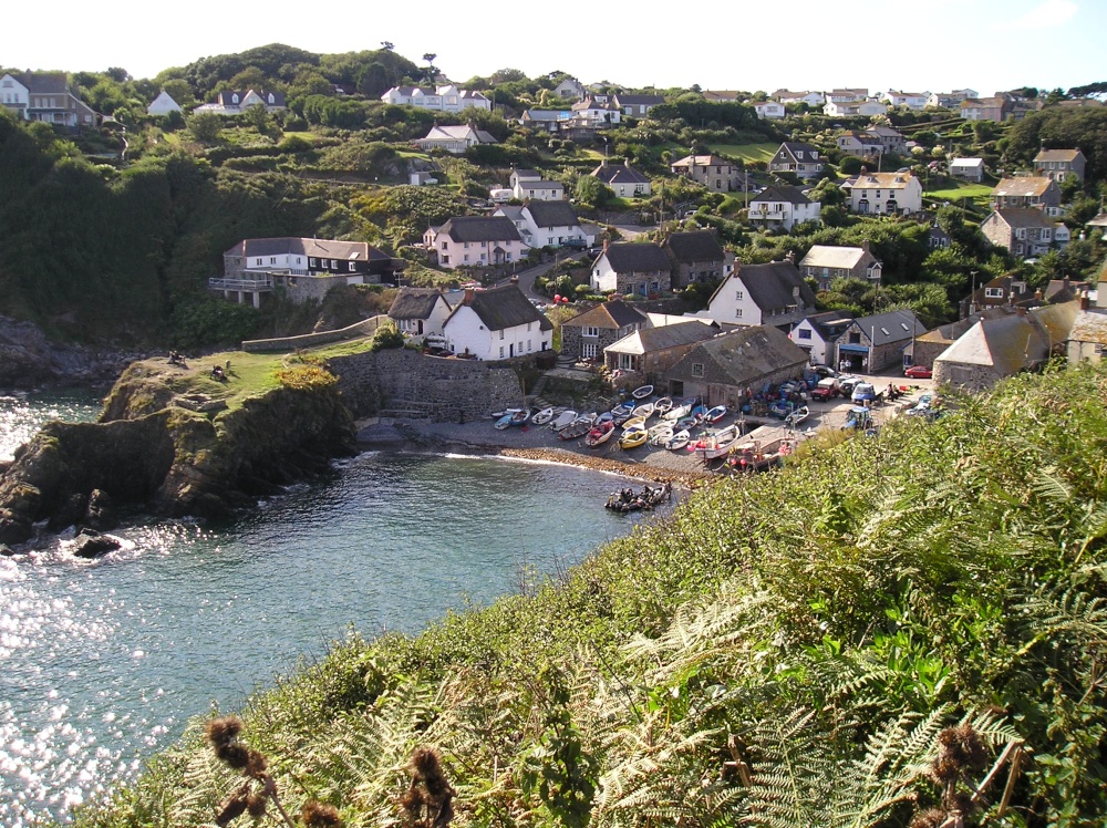 Photograph of Cadgwith Cove from the Huer's Hut.