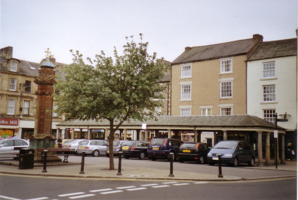 Photograph of Hexham market -place