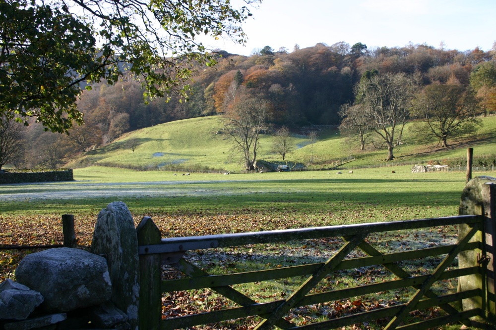 Grasmere village scene