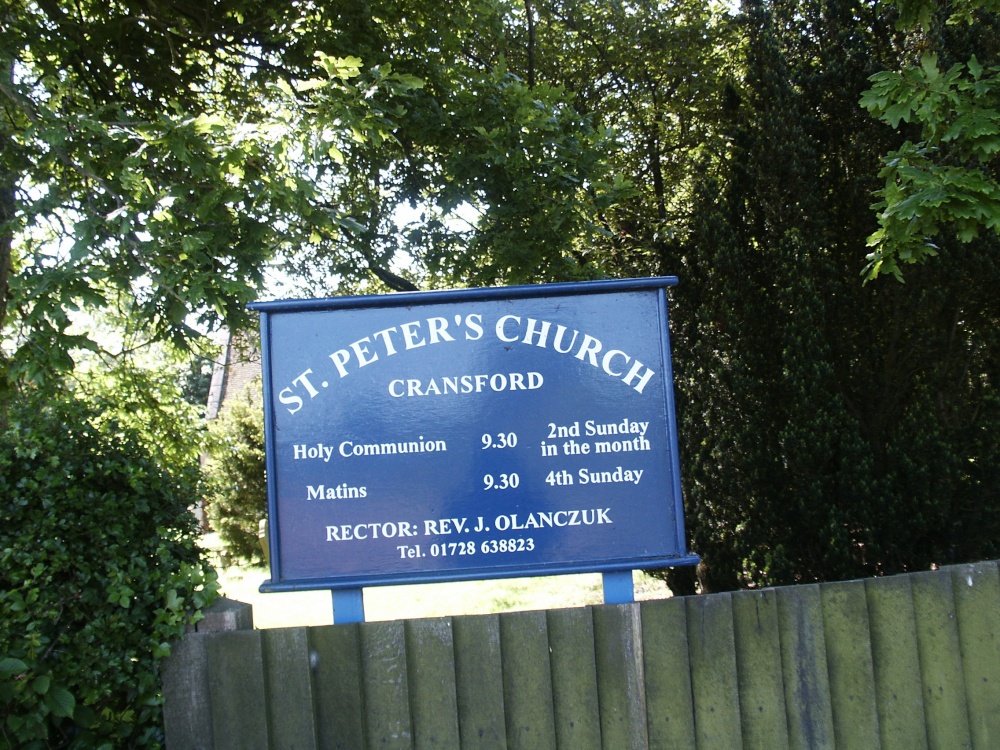 Church of St. Peter. Cransford, Suffolk