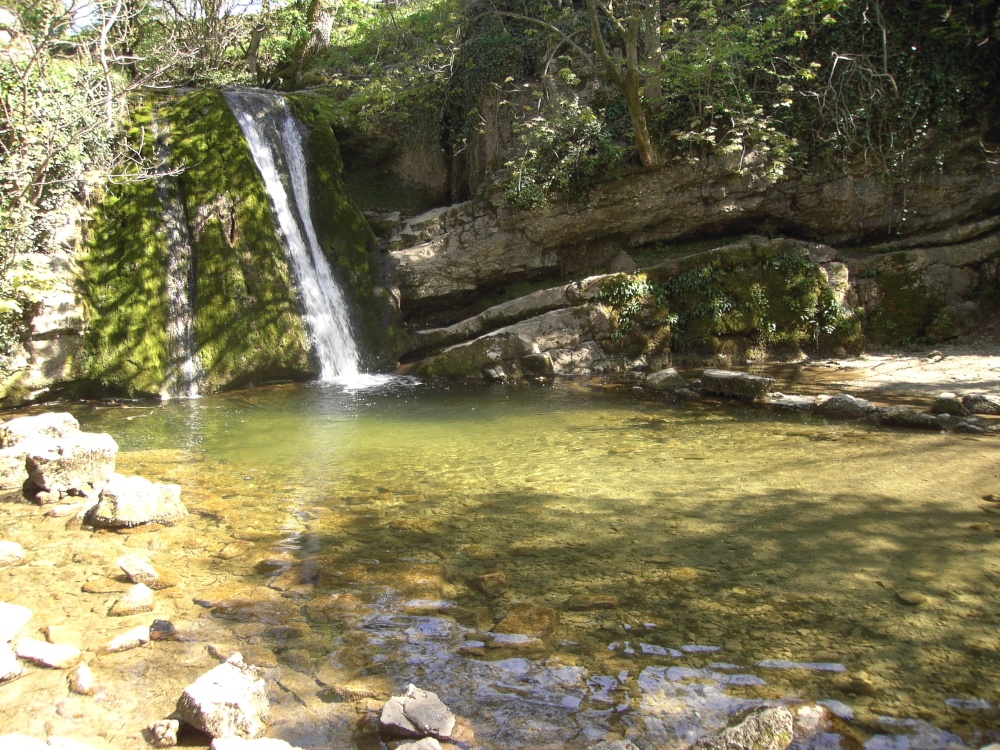 Malham Cove waterfall