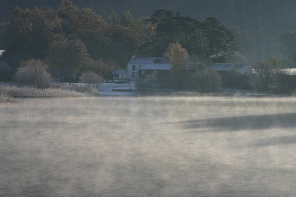 Morning mist, Stable Hills, Derwentwater