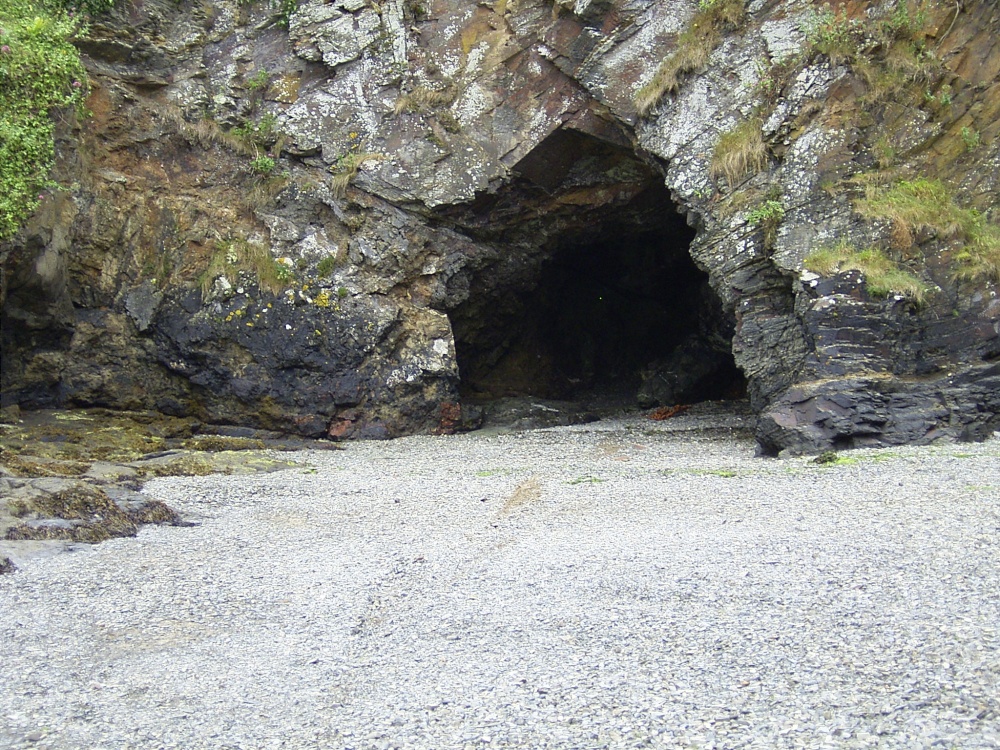 Cave near Padstow. Cornwall.
