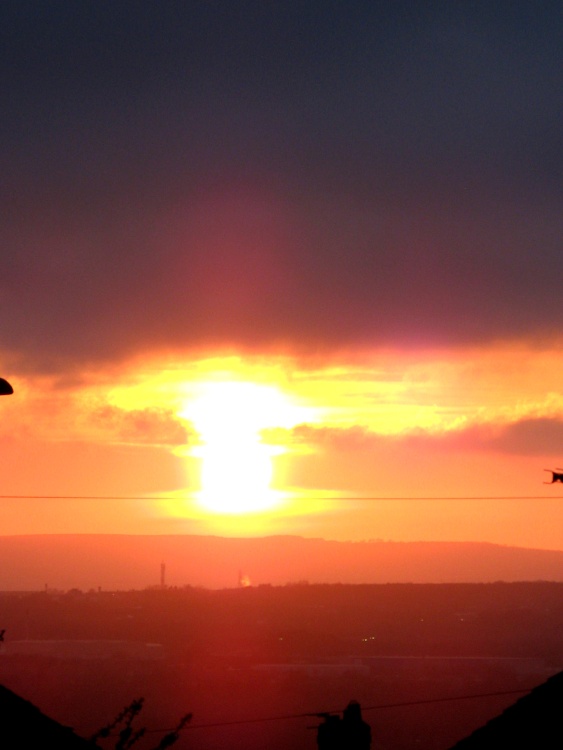 Sunset at Gateshead.