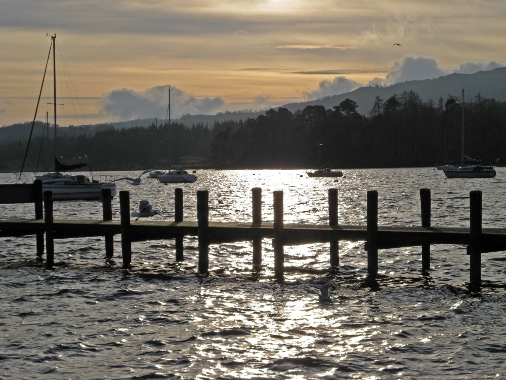 Evening at Waterhead, Windermere, Cumbria.
