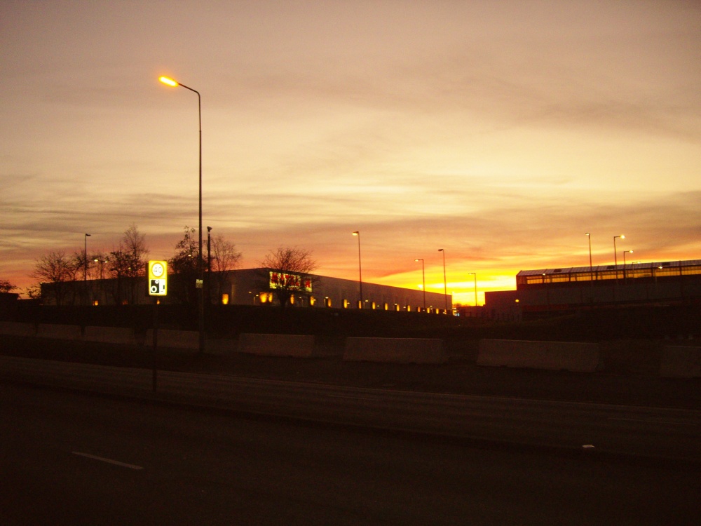 Photograph of Sunset over the Merry Hill Centre