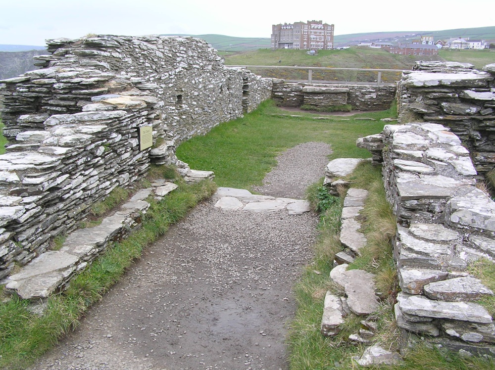 The chapel ruin, Tintagel Castle