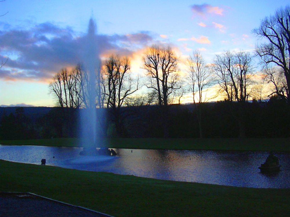 The Emperor Fountain at sunset