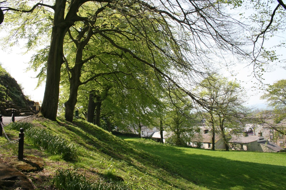 Clitheroe Castle Gardens, Clitheroe in Lancashire.