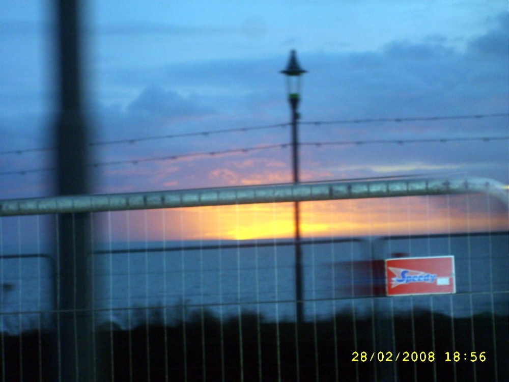 Sunset over Blackpool