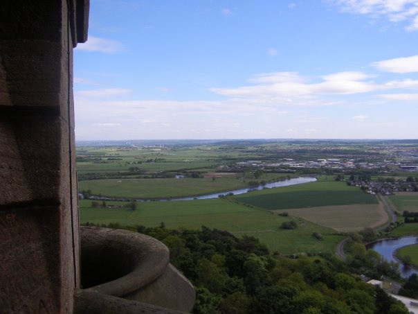 The view from the William Wallace Monument in Stirling