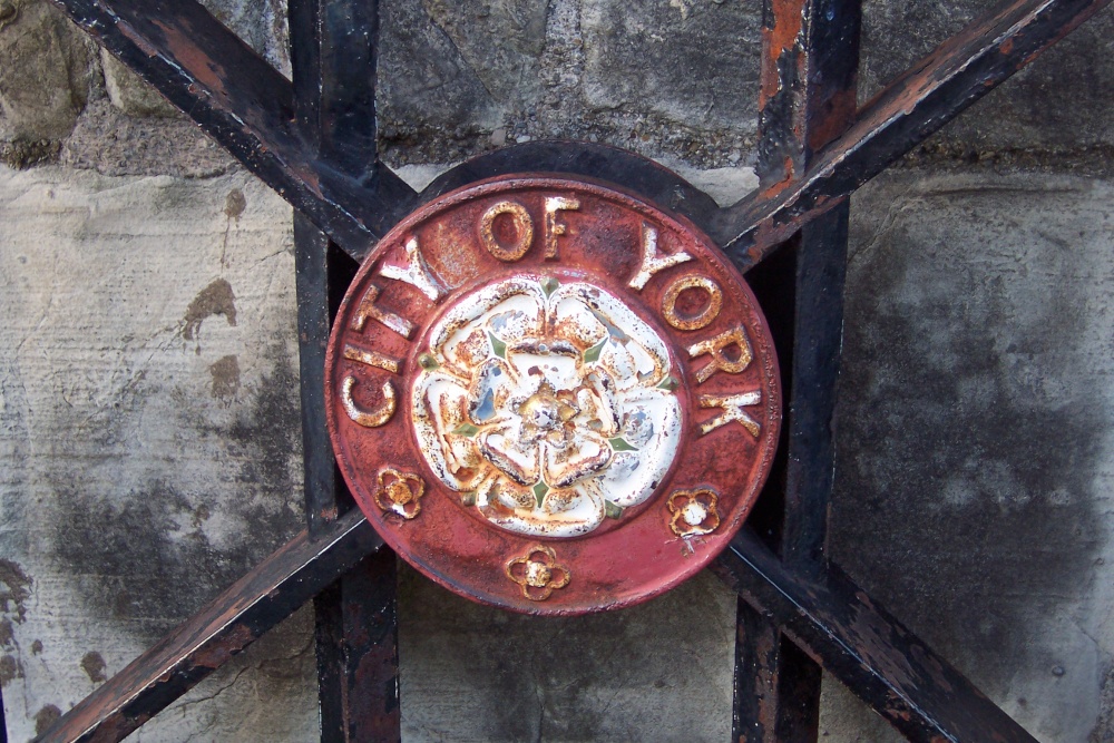 Rose of York on City Wall Gate