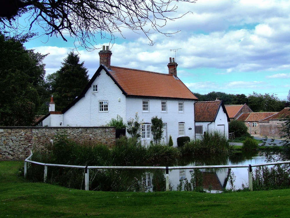 House and pond