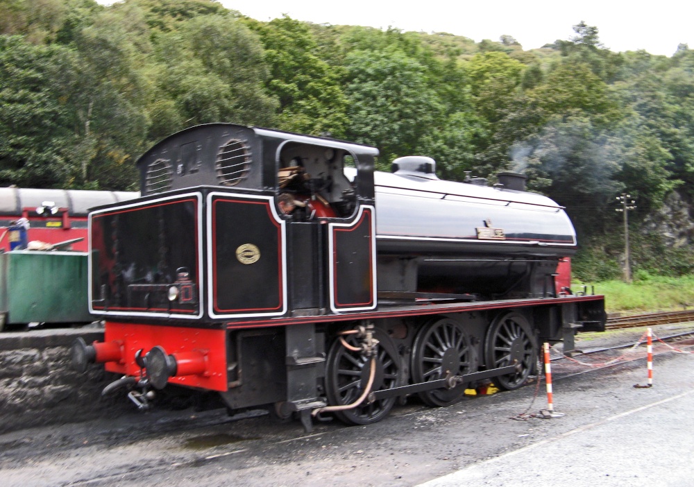 A engine of the Lakeside to Haverthwaite Railway