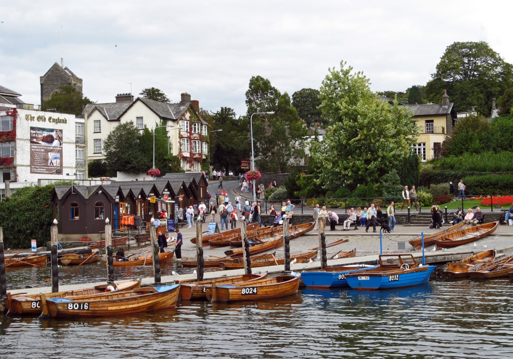 Bowness on Windermere from the lake.