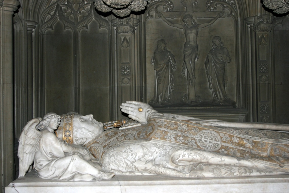 19th century Bishop's tomb inside the Cathedral