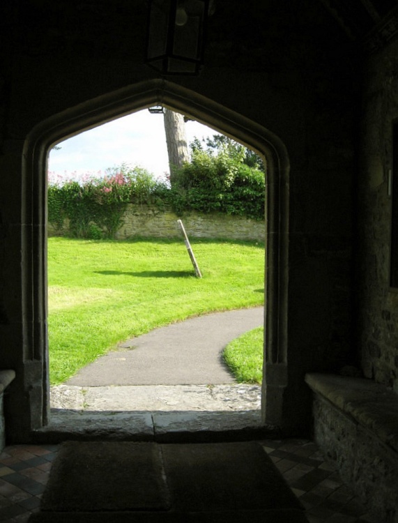 View from Porch, Parish Church of St. Nicholas, Silton, Dorset