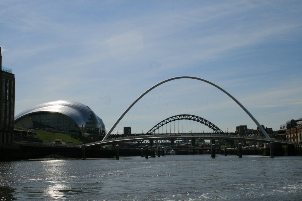 Gateshead Millennium Bridge and The Sage