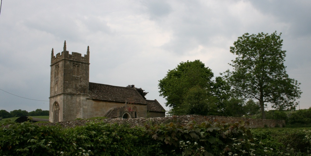 Photograph of The church in the field