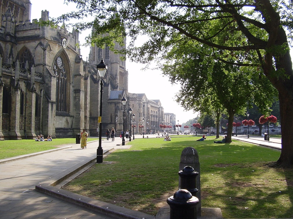 Bristol Cathedral and College Green photo by Lorraine