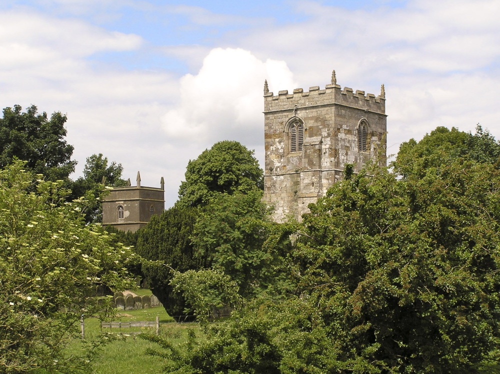 The two churches in Alvingham
