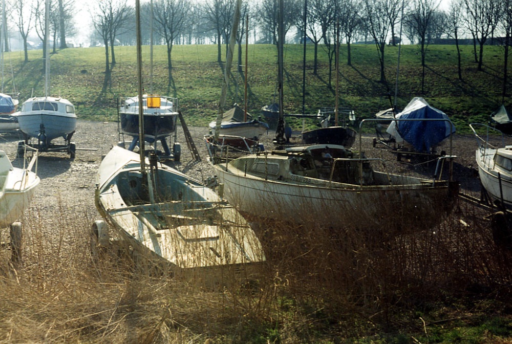 Boats  at Whitwell, Rutland Water.