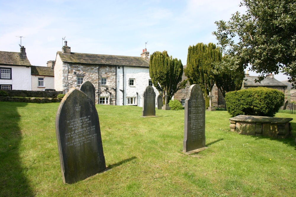 Photograph of Dent churchyard view