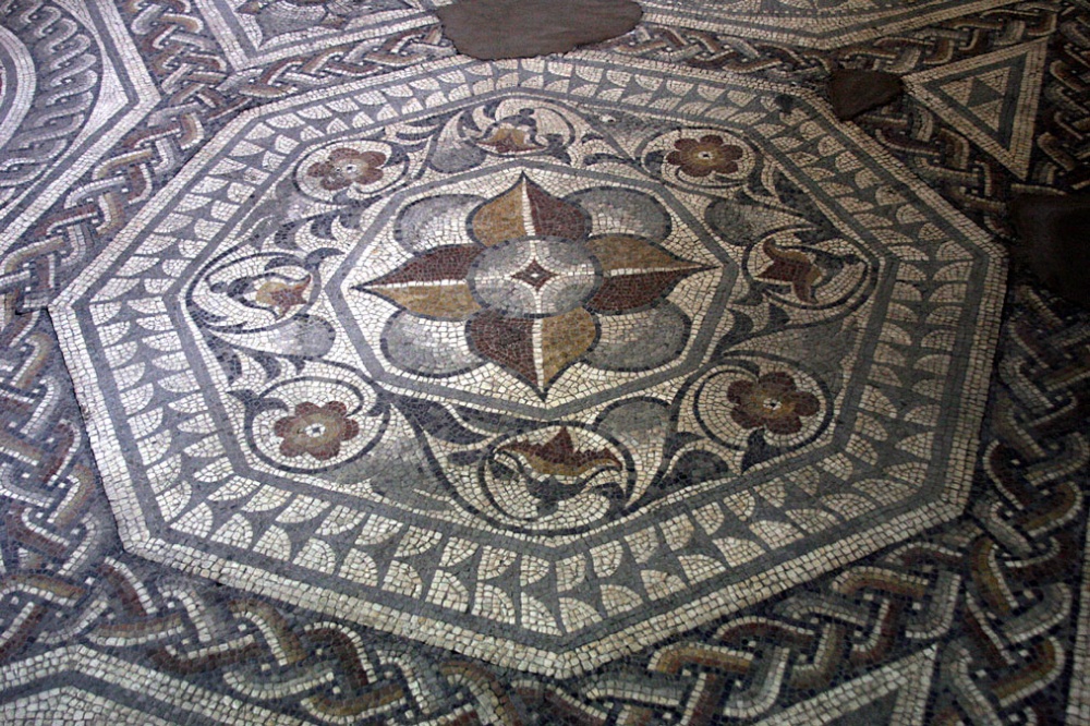 mosaic floor photo by Mark Corby