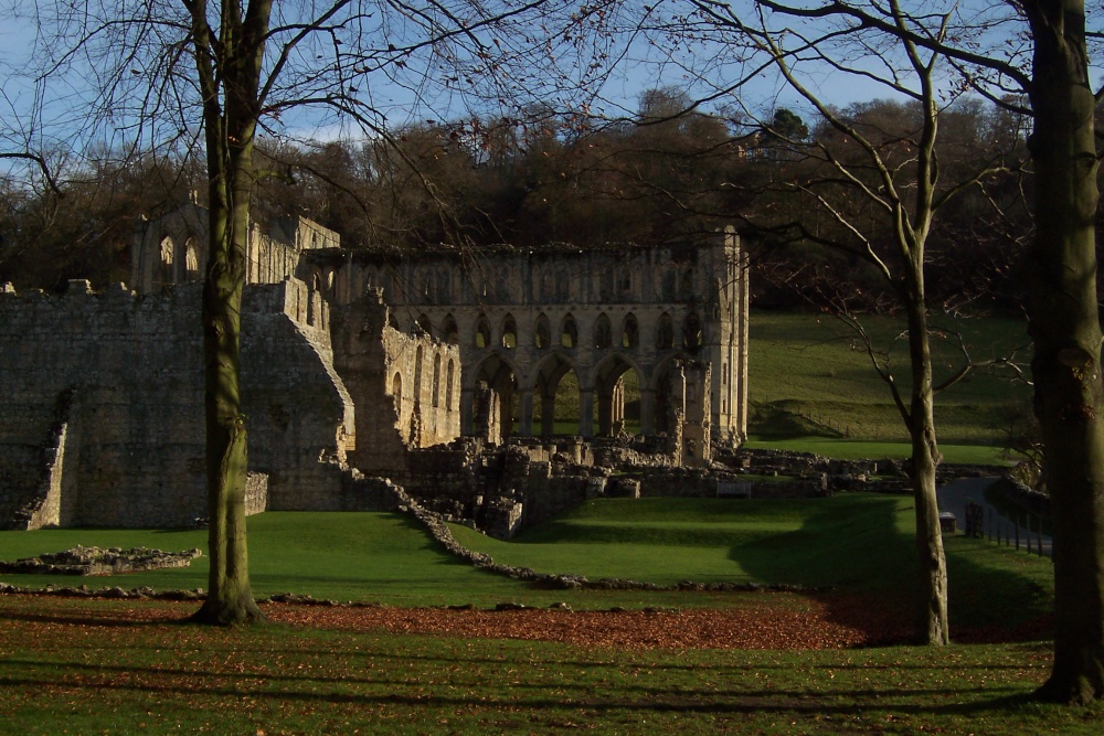 Photograph of Gloriously sunny day at Rievaulx Abbey