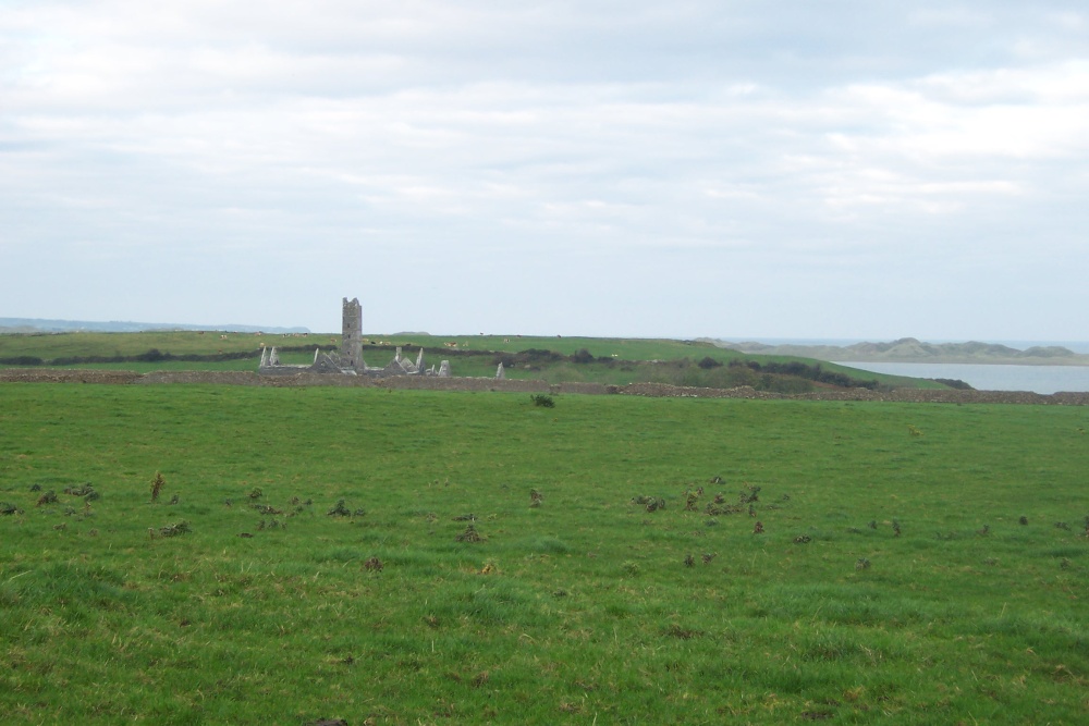 Moyne Abbey from a distance