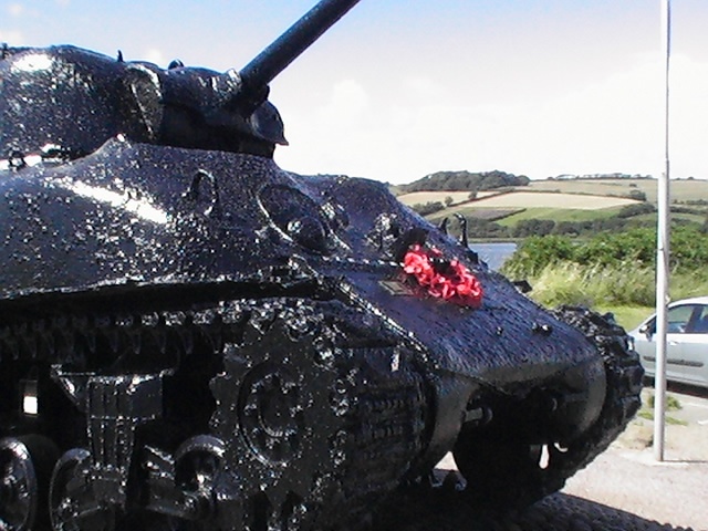 Tank Memorial At Slapton Sands Devon
