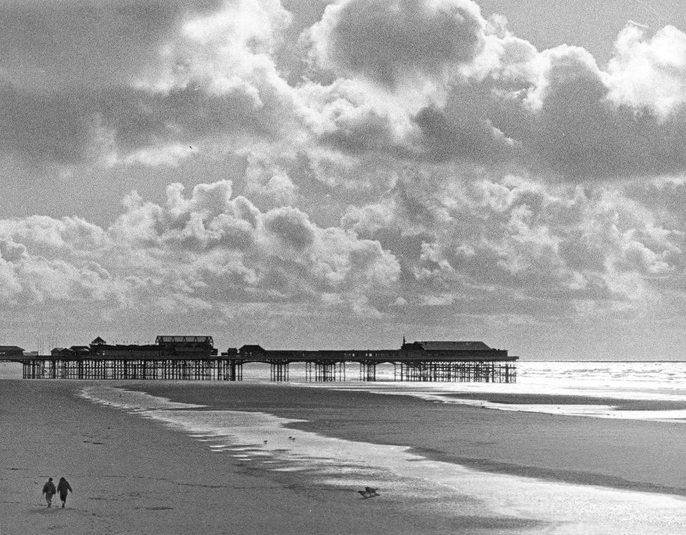 The pier and beach in October