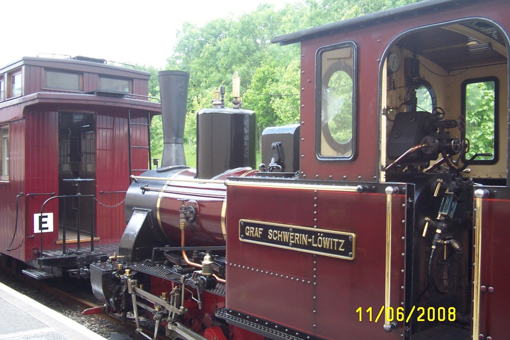 loco on the Brecon Mountain Railway