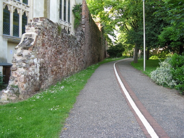 Exeter city wall