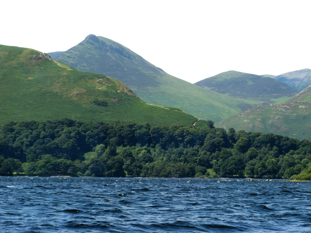 Derwentwater, a view from a pleasure craft.