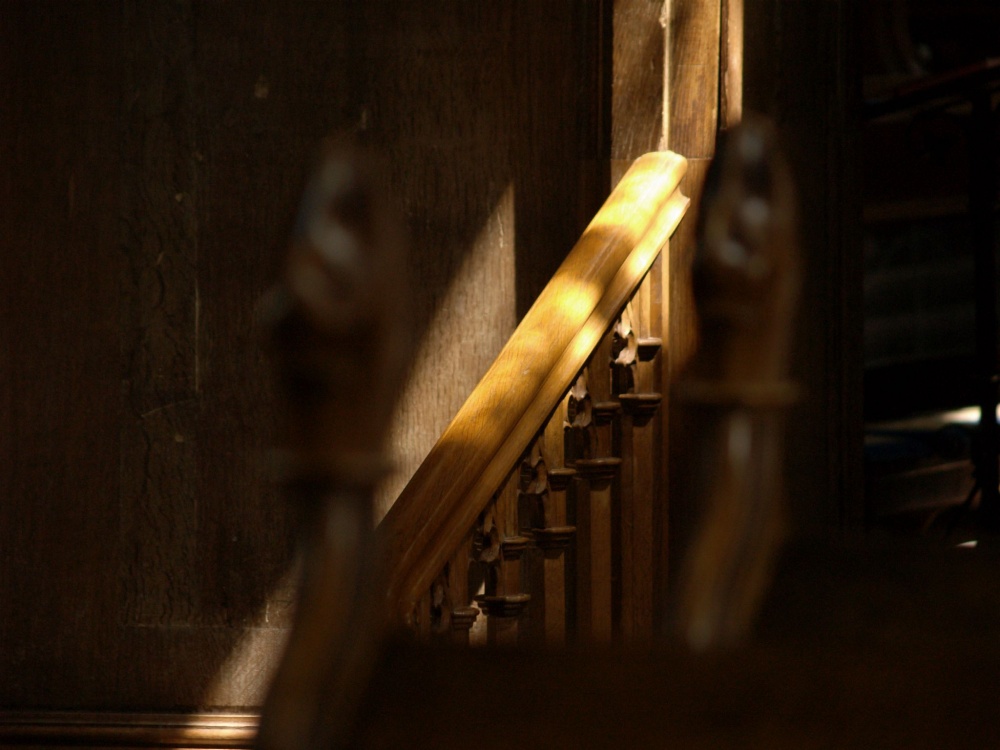 Inside the church of St Mary the Virgin, Ewelme, Oxon.