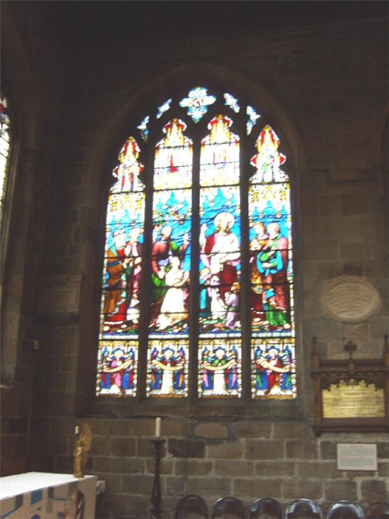 (THE BEAUTIFUL WINDOW) IN St NICHOLAS CATHEDRAL NEWCASTLE UPON TYNE.