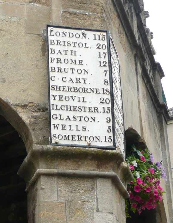 Sign on the Market Cross
