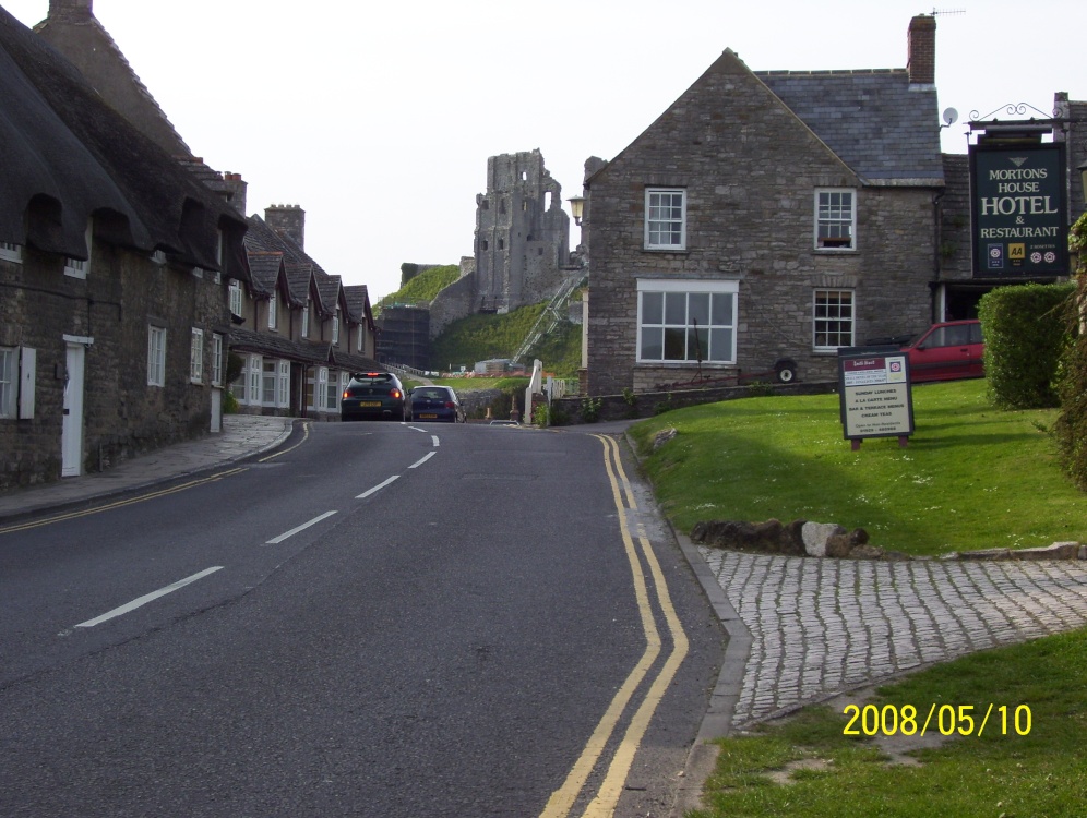 Street looking towards Corfe Castle